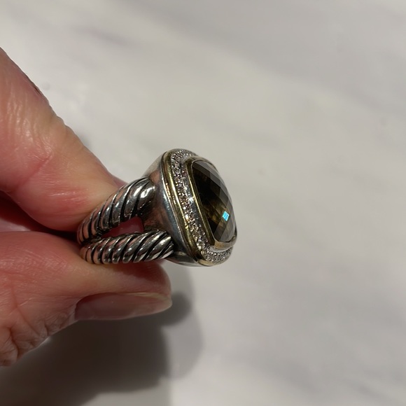 DAVID YURMAN Champagne Citrine Diamond 14mm Albion - Picture 4 of 5